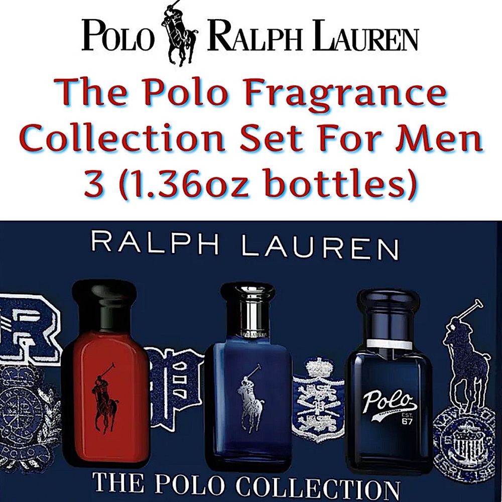 ✨Ralph Lauren - The Polo Fragrance Trio Set - Eau De Toilette -  for Men✨NWT✨
